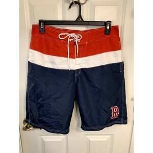 Boston Red Sox Red White Blue Swim Trunks Size Large